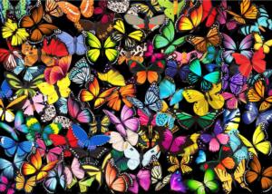 Unique Butterflies - <strong>Premium Puzzle!</strong> Butterflies and Insects Jigsaw Puzzle By Brain Tree