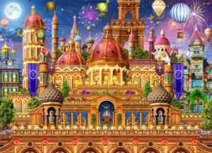 Castle Festival - <strong>Premium Puzzle!</strong> Fantasy Jigsaw Puzzle By Brain Tree