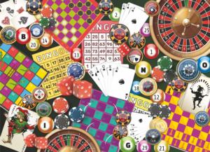 Casino - <strong>Premium Puzzle!</strong> Collage Jigsaw Puzzle By Brain Tree