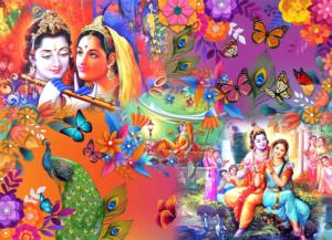 Divine Love - <strong>Premium Puzzle!</strong> Cultural Art Jigsaw Puzzle By Brain Tree