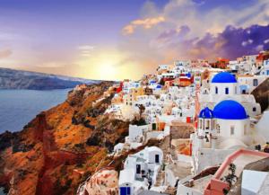 Santorini - <strong>Premium Puzzle!</strong> Travel Jigsaw Puzzle By Brain Tree