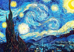 Starry Night - <strong>Premium Puzzle!</strong> Contemporary & Modern Art Jigsaw Puzzle By Brain Tree