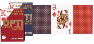 Single Deck - Opti Poker - Color Varies By Piatnik