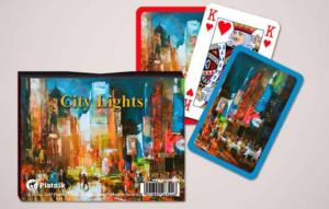 Double deck play.cards. City Lights By Piatnik