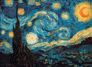 Starry Night Impressionism & Post-Impressionism Jigsaw Puzzle By Piatnik