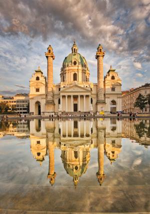 Karlskirche Vienna Monuments / Landmarks Jigsaw Puzzle By Piatnik