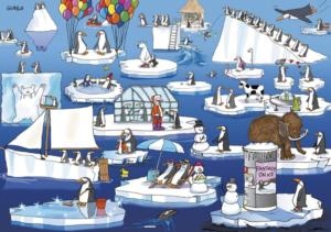Everyday Life in the Antarctic Humor Jigsaw Puzzle By Piatnik