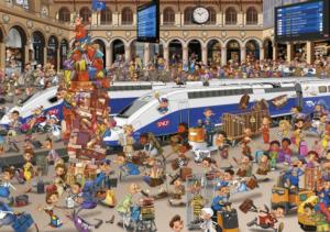 Railway Station People Jigsaw Puzzle By Piatnik