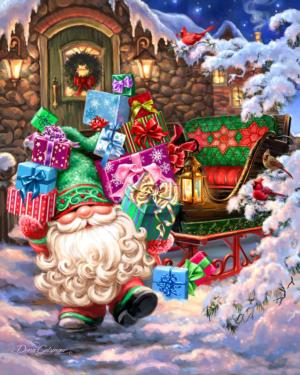 Filling the Sleigh Christmas Jigsaw Puzzle By Springbok