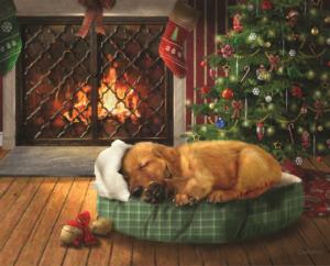 Christmas Wishes Around the House Jigsaw Puzzle By Springbok