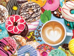 Donuts N Coffee - Scratch and Dent Dessert & Sweets Jigsaw Puzzle By Springbok