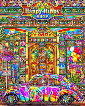 The Happy Hippy Shop Nostalgic & Retro Jigsaw Puzzle By Springbok