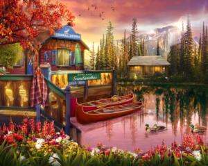 Lakeshore Serenity Lakes & Rivers Jigsaw Puzzle By Springbok