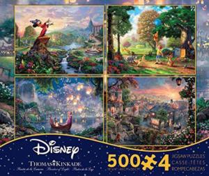 Thomas Kinkade Disney 4-Pack Series 2 Movies & TV Multi-Pack By Ceaco