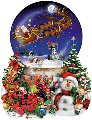 Santa's Snowy Ride - Scratch and Dent Christmas Jigsaw Puzzle By SunsOut
