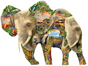 Ele-Phantastic Elephants Jigsaw Puzzle By SunsOut