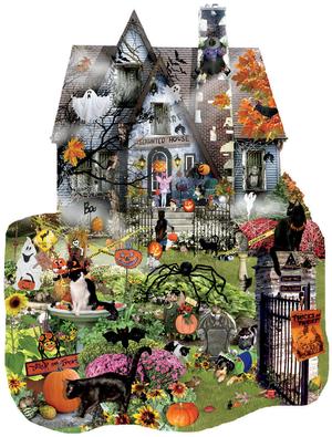 Spooky House - Scratch and Dent Halloween Jigsaw Puzzle By SunsOut