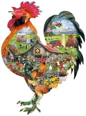 Rule the Roost Farm Animal Jigsaw Puzzle By SunsOut