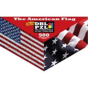 The American Flag Patriotic Triangular Puzzle Box By Pigment & Hue