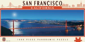 San Francisco Bridges Panoramic Puzzle By MasterPieces