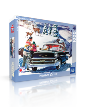 Winter Drive (General Motors) Americana & Folk Art Jigsaw Puzzle By New York Puzzle Co