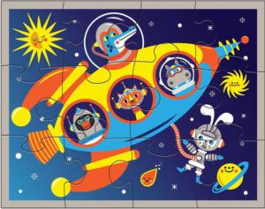 Outer Space Educational Children's Puzzles By Mudpuppy
