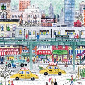 New York City Subway Christmas Jigsaw Puzzle By Galison