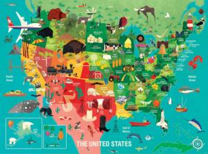 The United States United States Jigsaw Puzzle By Mudpuppy