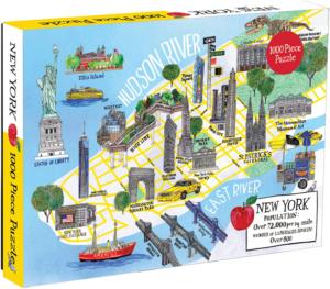 New York City Map Cities Jigsaw Puzzle By Galison