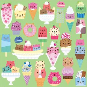 Cat Cafe Dessert & Sweets Jigsaw Puzzle By Mudpuppy