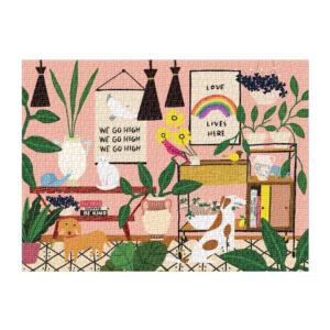 Love Lives Here Around the House Jigsaw Puzzle By Galison