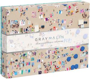 Gray Malin Beach Beach Double Sided Puzzle By Galison