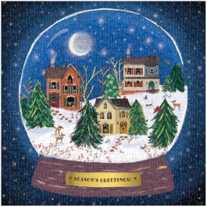 Winter Snow Globe Christmas Jigsaw Puzzle By Galison