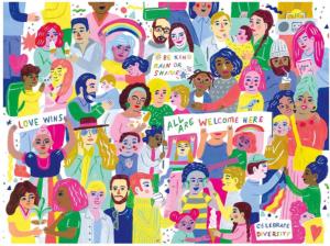 All Are Welcome Here! People Jigsaw Puzzle By Mudpuppy