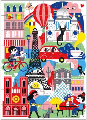Paris Mini Puzzle Paris & France Children's Puzzles By Mudpuppy