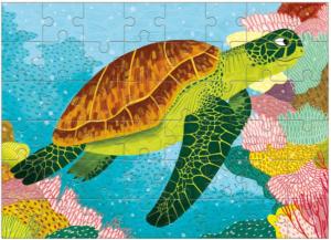 Green Sea Turtle Mini Puzzle Reptile & Amphibian Children's Puzzles By Mudpuppy