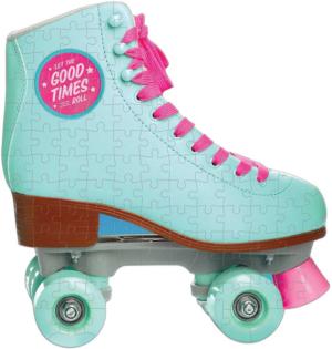 Let The Good Times Roll Roller Skate Mini Puzzle Nostalgic & Retro Miniature Puzzle By Galison