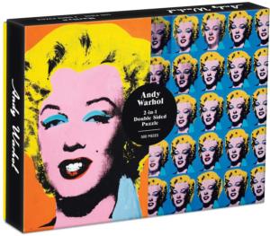 Warhol Marilyn Famous People Double Sided Puzzle By Galison
