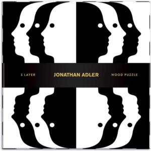 Jonathan Adler Atlas Pattern & Geometric Wooden Jigsaw Puzzle By Galison