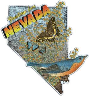Wendy Gold Nevada Mini Puzzle United States Miniature Puzzle By Galison