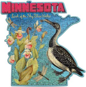Wendy Gold Minnesota Mini Puzzle United States Miniature Puzzle By Galison