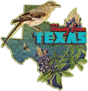 Wendy Gold Texas (Mini) United States Miniature Puzzle By Galison