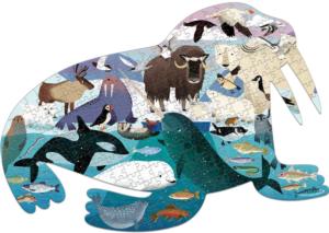 Arctic Life Shaped Scene Puzzle Animals Children's Puzzles By Mudpuppy