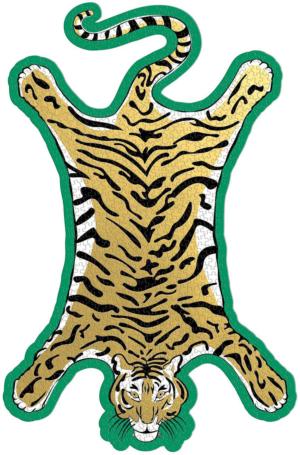 Jonathan Adler Safari Shaped Foil Puzzle Tigers Jigsaw Puzzle By Galison