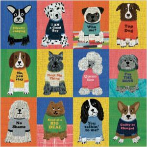 Boss Dogs Collage Jigsaw Puzzle By Galison