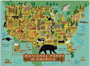 National Parks of America National Parks Jigsaw Puzzle By Galison