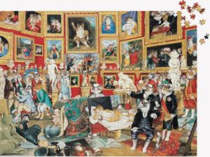 Tribuna of the Uffizi Meowsterpiece of Western Art Books & Reading Jigsaw Puzzle By Galison