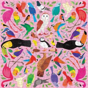 Kaleido Birds - Scratch and Dent Birds Jigsaw Puzzle By Mudpuppy