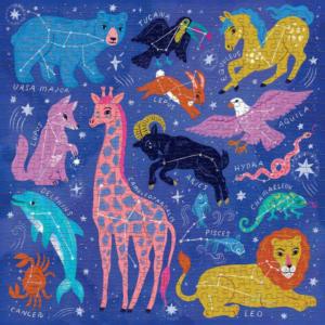 Creatures of the Cosmos Foil Puzzle Astrology & Zodiac Jigsaw Puzzle By Mudpuppy