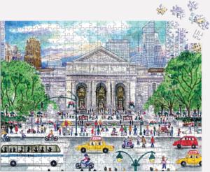 Springtime at the Library  Books & Reading Double Sided Puzzle By Galison
